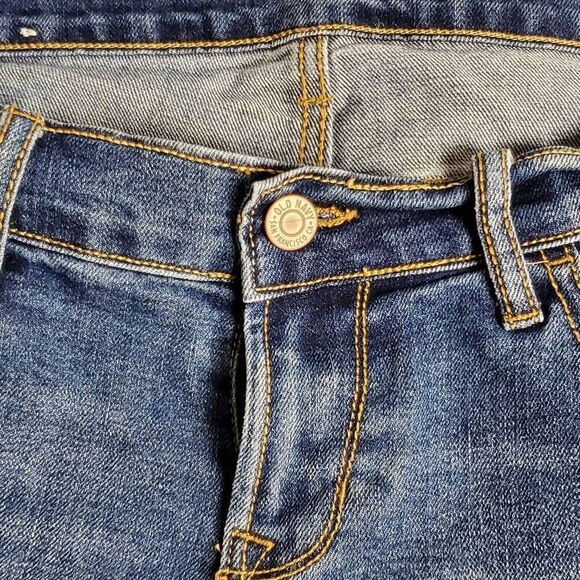 Old Navy Women’s Cuffed Denim Shorts Size 2 Regular Medium Wash Stretch Jean Cas - Picture 5 of 7